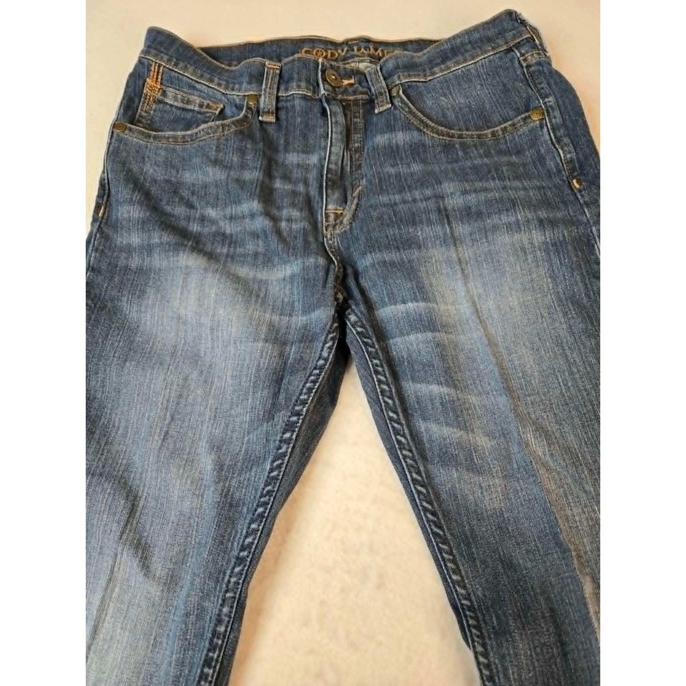 Cody James Mens Medium Wash Straight Leg Stretch Denim Jeans 33x32 CJSP20J02